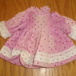 Terri Lee doll clothes newer Duck House pink heart dress